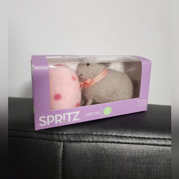 Nwt 2pk Easter Mini Felt Characters EasterBunny & Egg - Spritz"" - Picture 4 of 5